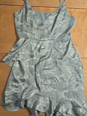 Altar'd State Mint Blue Dress with Pale Blush Trim
